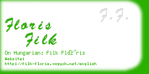 floris filk business card